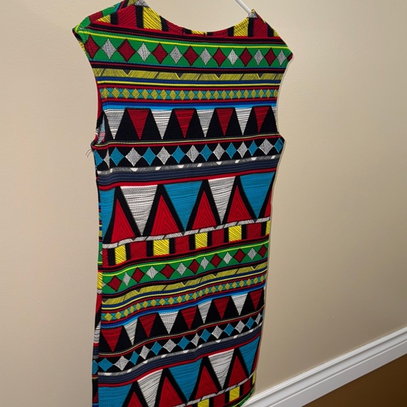 Multicolor Geometric Pattern Dress - Picture 7 of 7